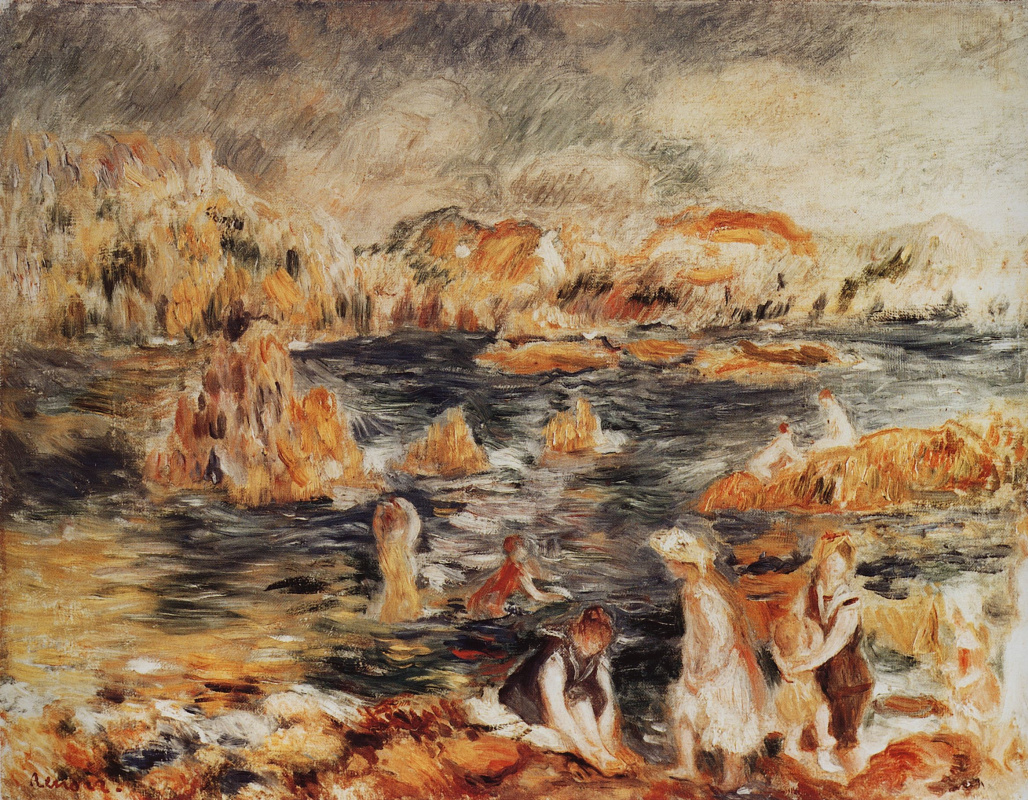 Pierre-Auguste Renoir. The sea shore in Guernsey