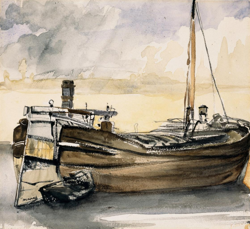 Edouard Manet. Barcaza