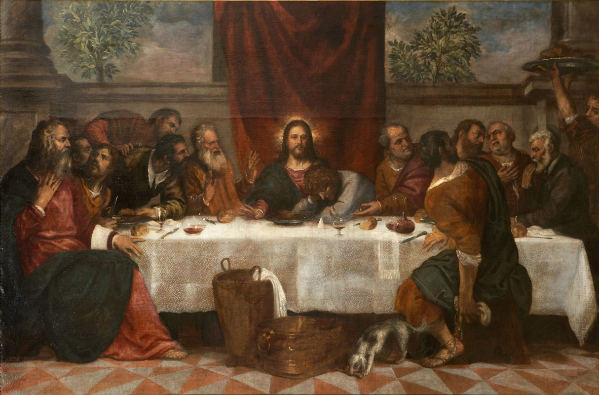 Ticijan Vecellio. The last supper