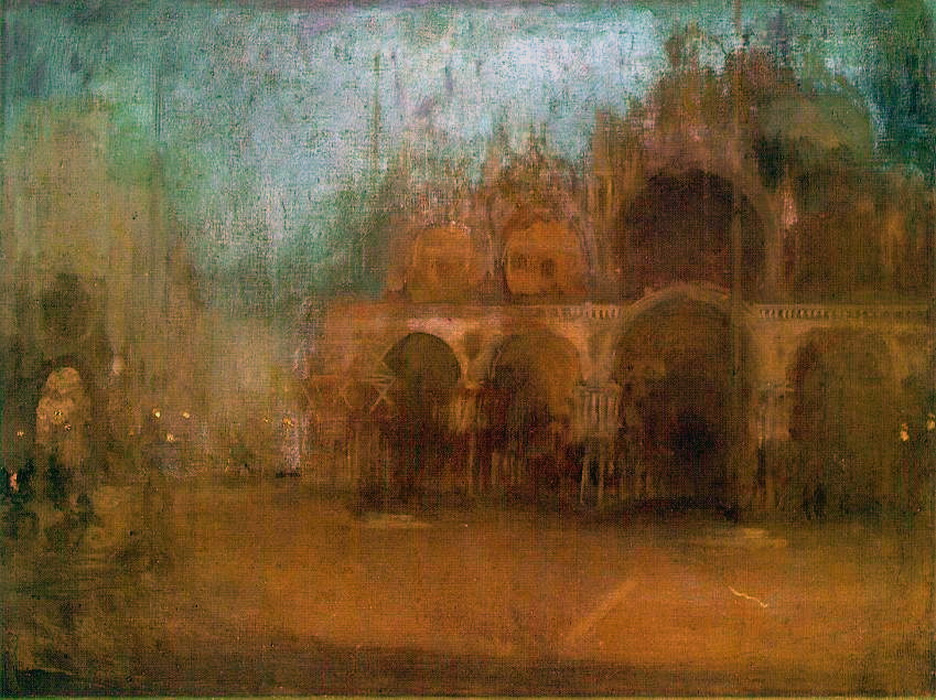 James Abbot McNeill Whistler. Nocturne: blue and gold - St Mark's square, Venice