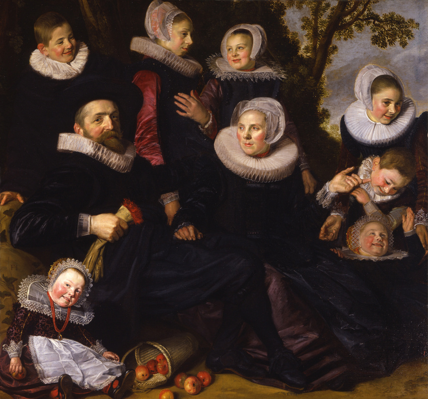 Frans Hals. Van Campen Family Portrait in a Landscape