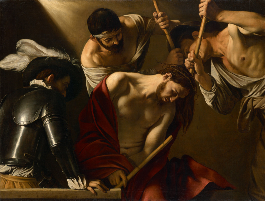 Michelangelo Merisi de Caravaggio. Crowning with a crown of thorns