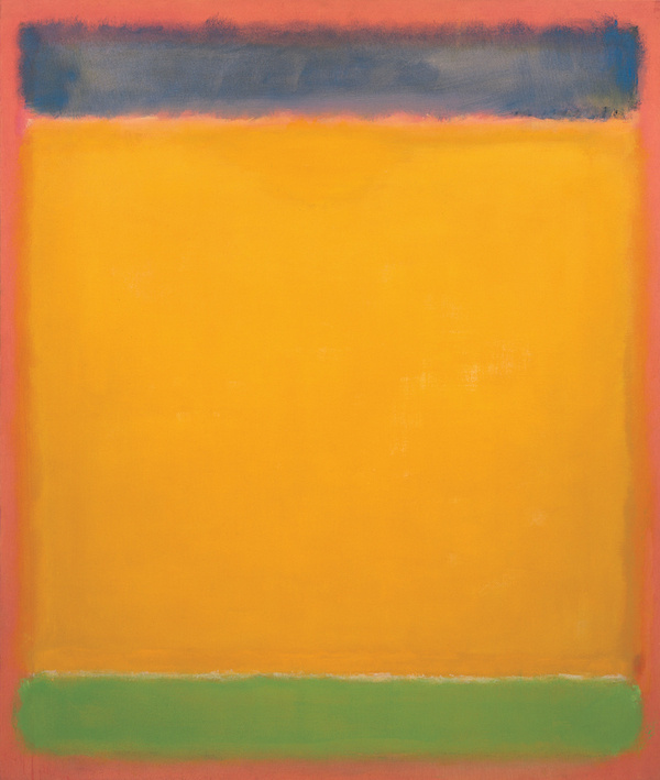 Rothko Mark. Untitled (Blue, yellow and green on red)