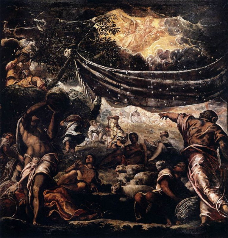Jacopo (Robusti) Tintoretto. The Miracle of Manna