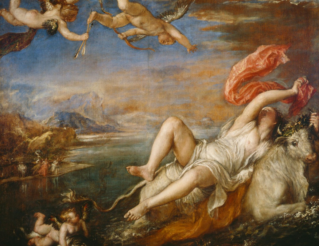 Titian Vecelli. Abduction of Europe