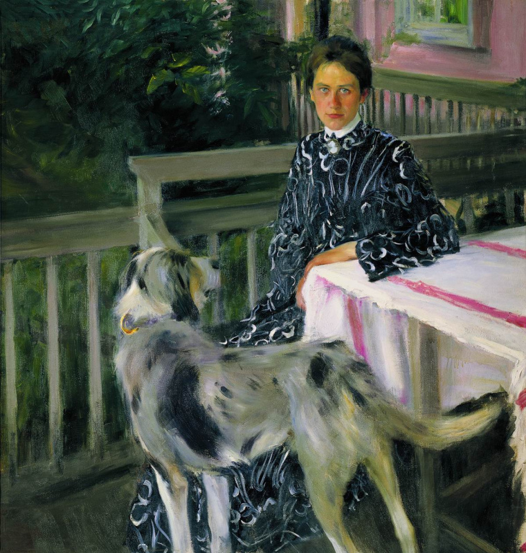 Boris Kustodiev. Portrait Of Yulia Yevstafievna Kustodieva