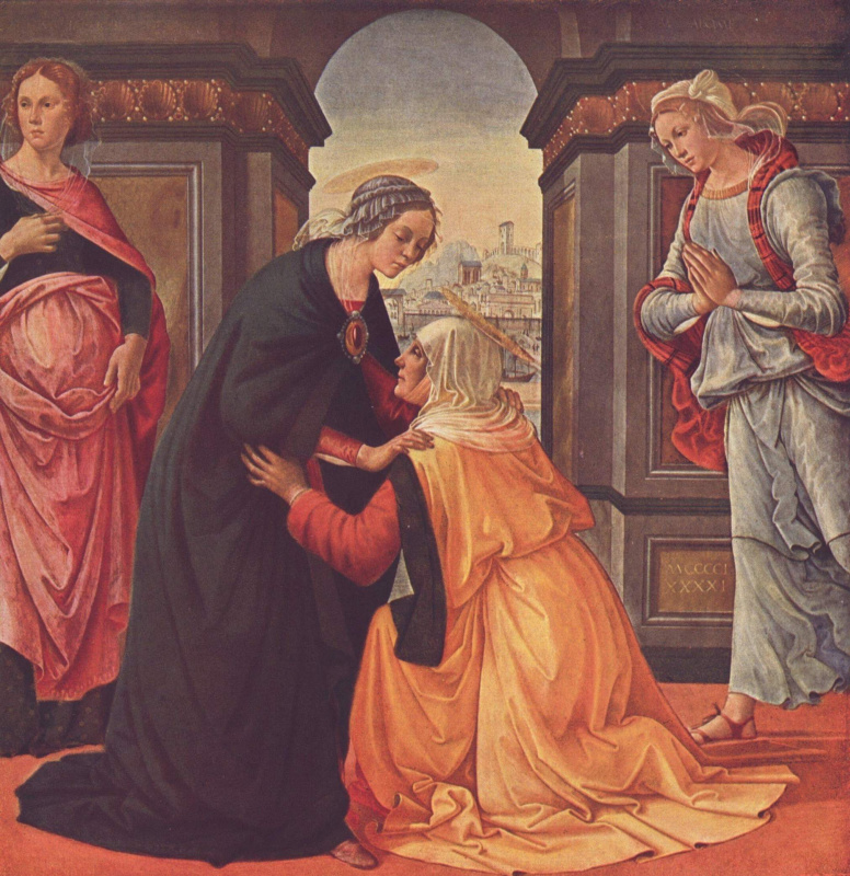 Domenico Girlandajo. The meeting of Mary and Elizabeth