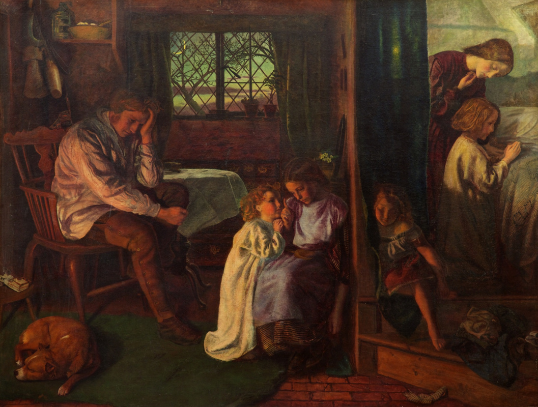 Arthur Hughes. Going to sleep