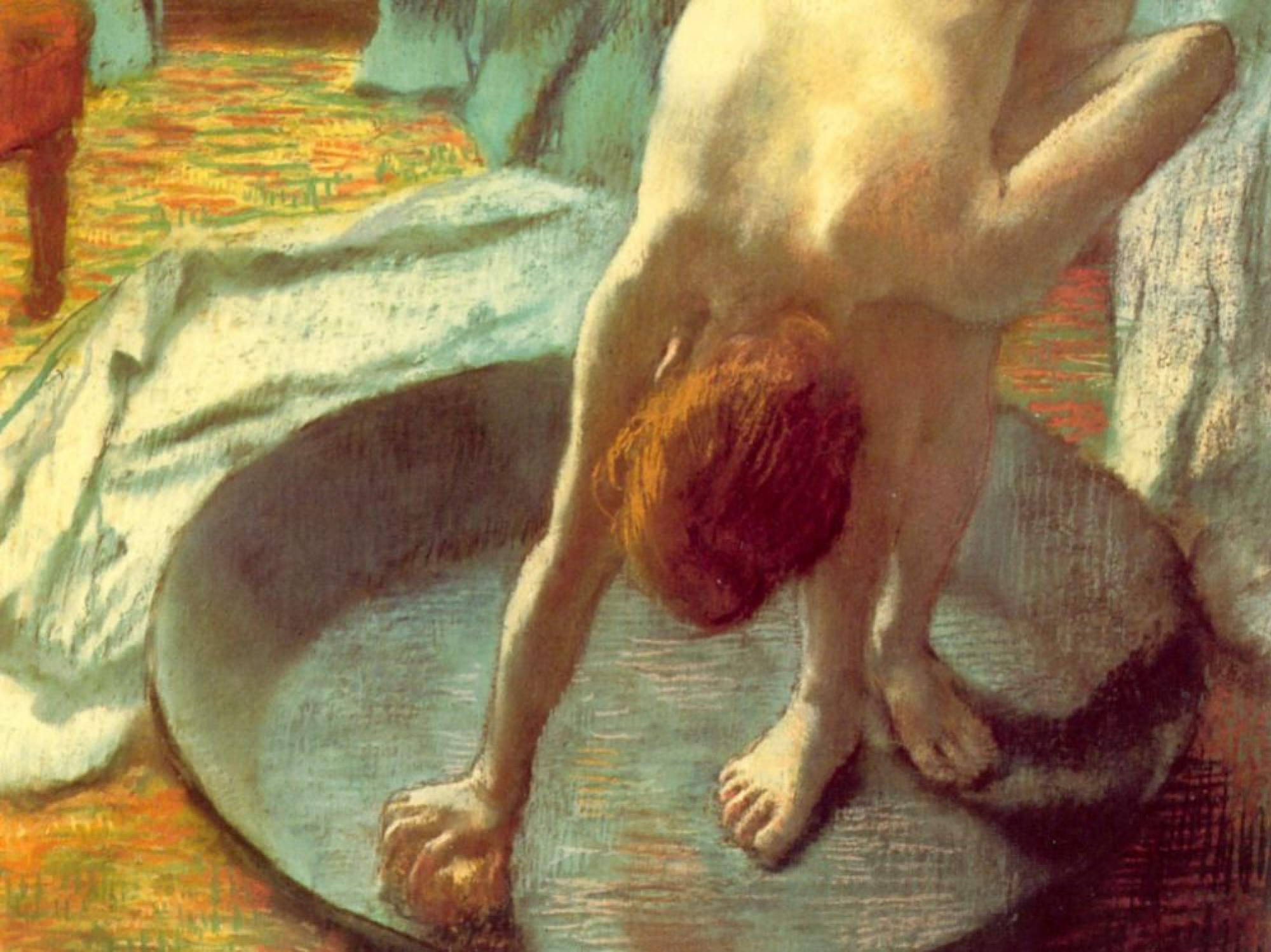 Edgar Degas The Tub Pastel