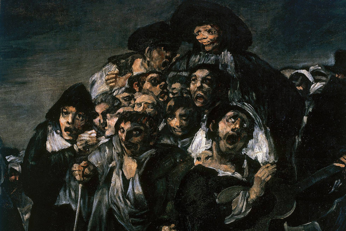 Francisco Goya. A pilgrimage to San Isidro. Fragment