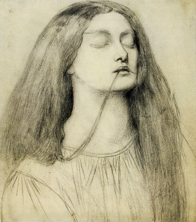 Dante Gabriel Rossetti. Portrait Of Elizabeth Siddal