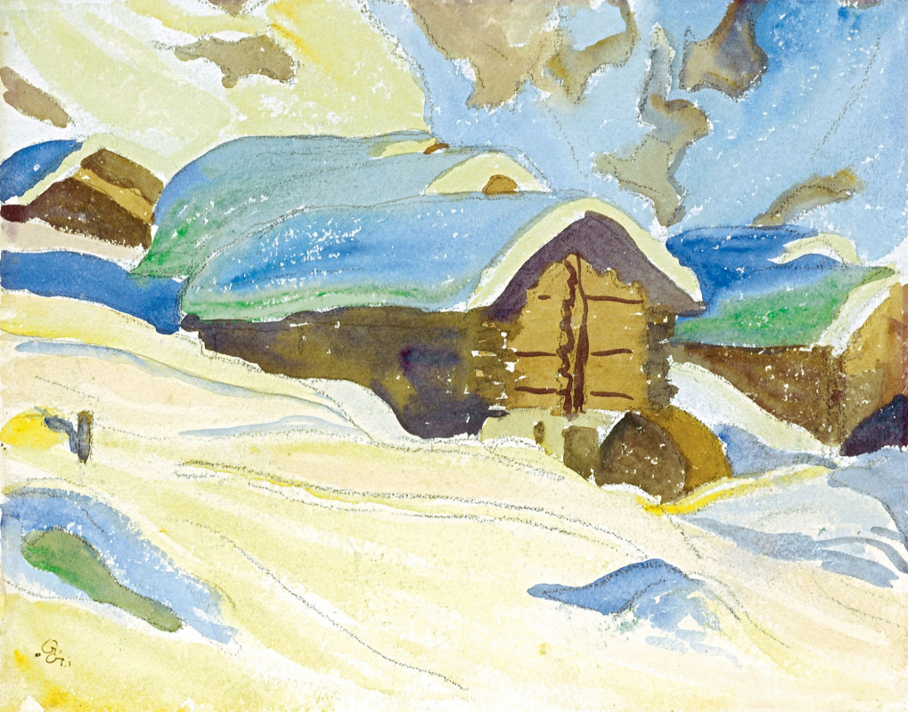Giovanni Giacometti. Winter landscape