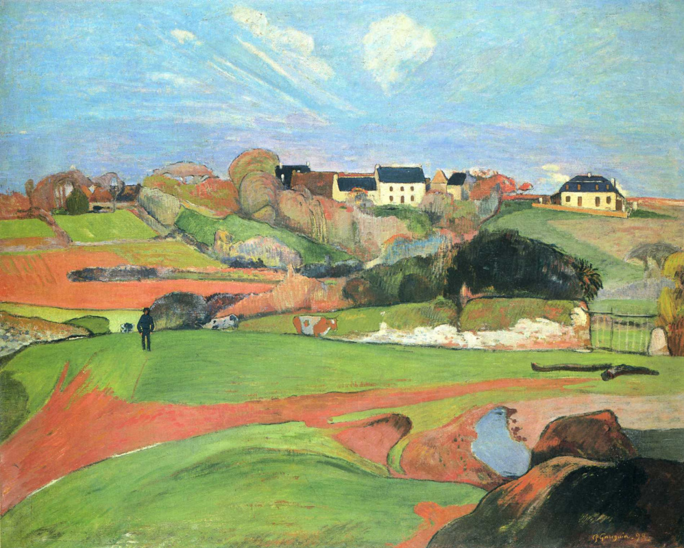 Paul Gauguin. Landscape at Le Polde