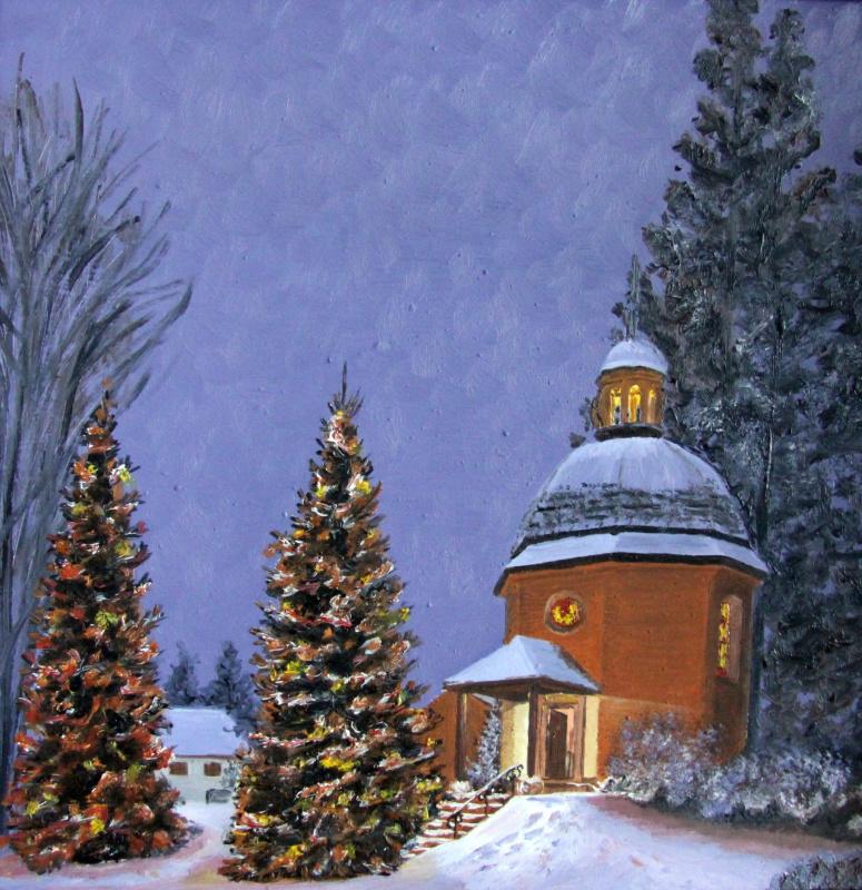 Lyudmila Nikolaevna Yevtushenko. Chapel on Christmas night