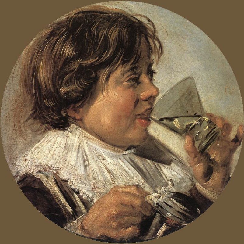 Frans Hals. Drinking boy. Allegory of taste