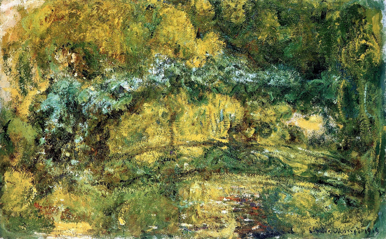 Claude Monet. The Japanese bridge (Bridge over a pond with water lilies)