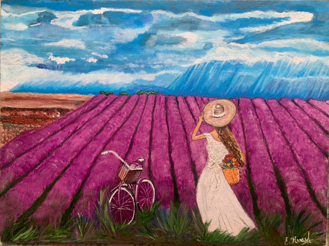 Elena Alexandrovna Nechaeva. Mañana de lavanda