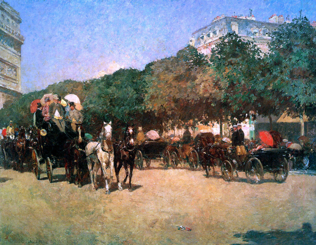 Childe Hassam. The Day Of The Grand Prix