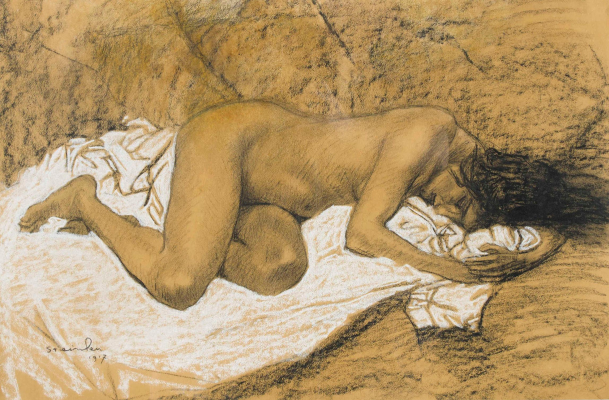 Theophile-Alexander Steinlen. Reclining Nude