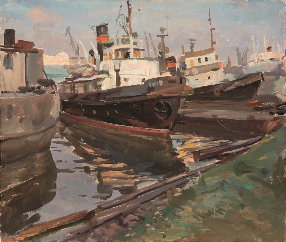 Vladimir Mikhailovich Mikhailovsky. Fishing Port Tugs