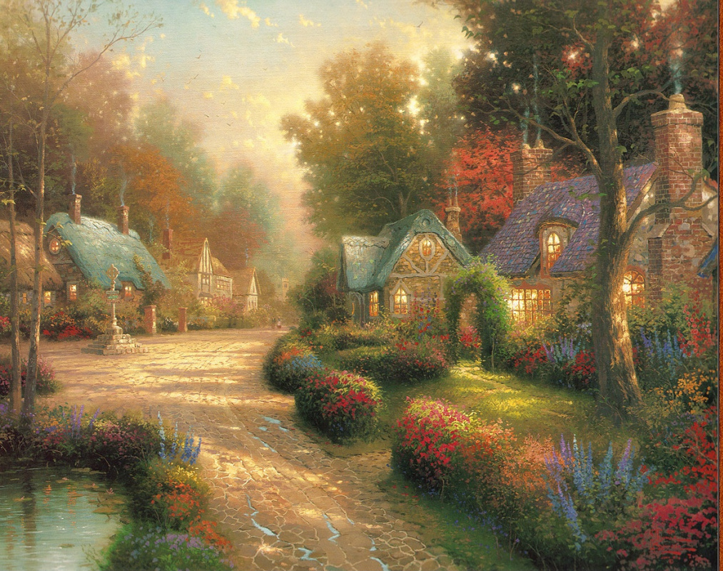 Thomas Kincaid. Alley paved