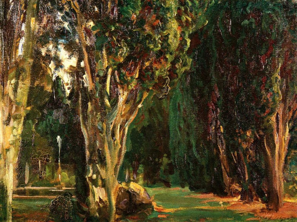 John Singer Sargent. Gardens Falconieri, Frascati