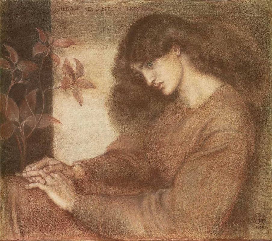 Dante Gabriel Rossetti. Pia de Tolomei (Jane Morris)