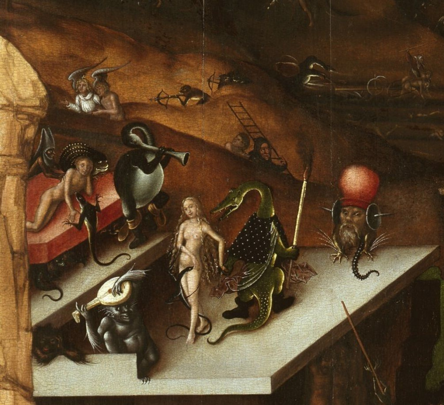 Hieronymus Bosch. Judgment. A fragment of the Central panel