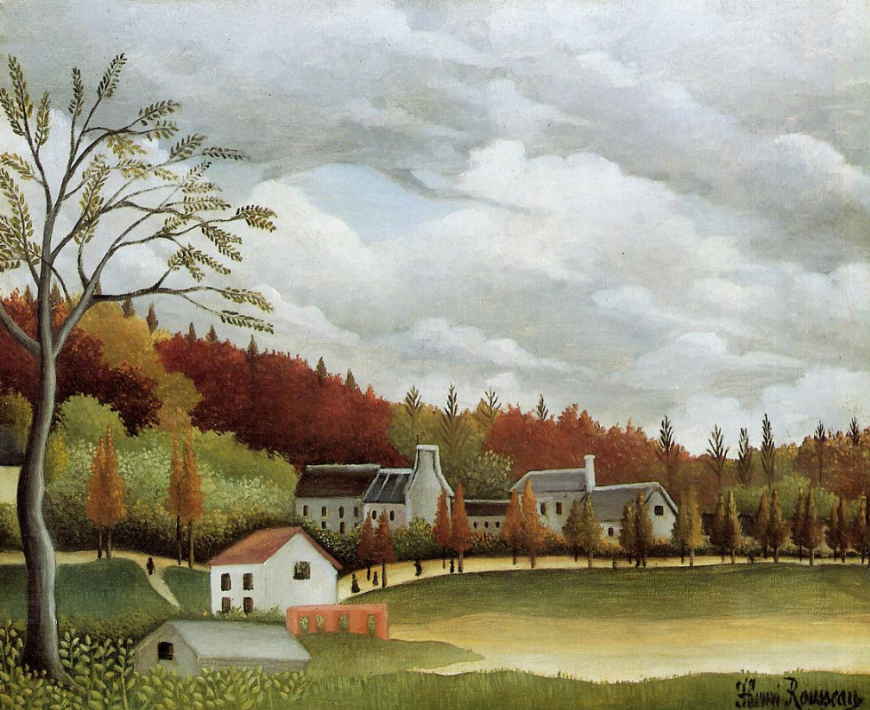 Henri Rousseau. View of Bievre-sur-Gentilly