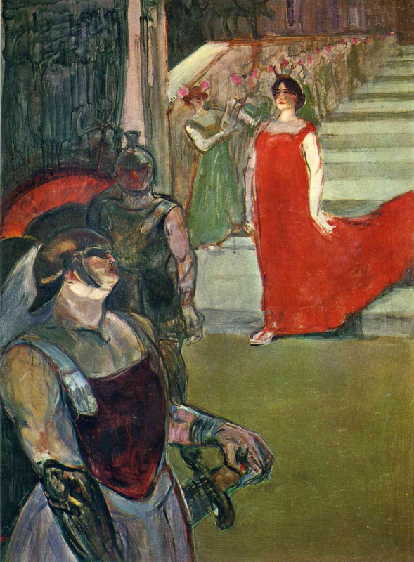 Henri de Toulouse-Lautrec. Scene from the opera Messalina in the opera Bordeaux