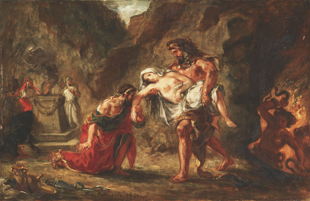 Eugene Delacroix. Hercules and Alcestis