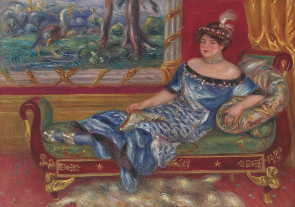 Pierre Auguste Renoir. Descansando madame de galea