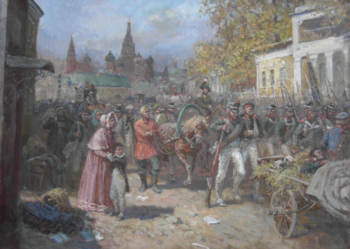 Aleksandr Chagadaev. The abandonment of Moscow in 1812