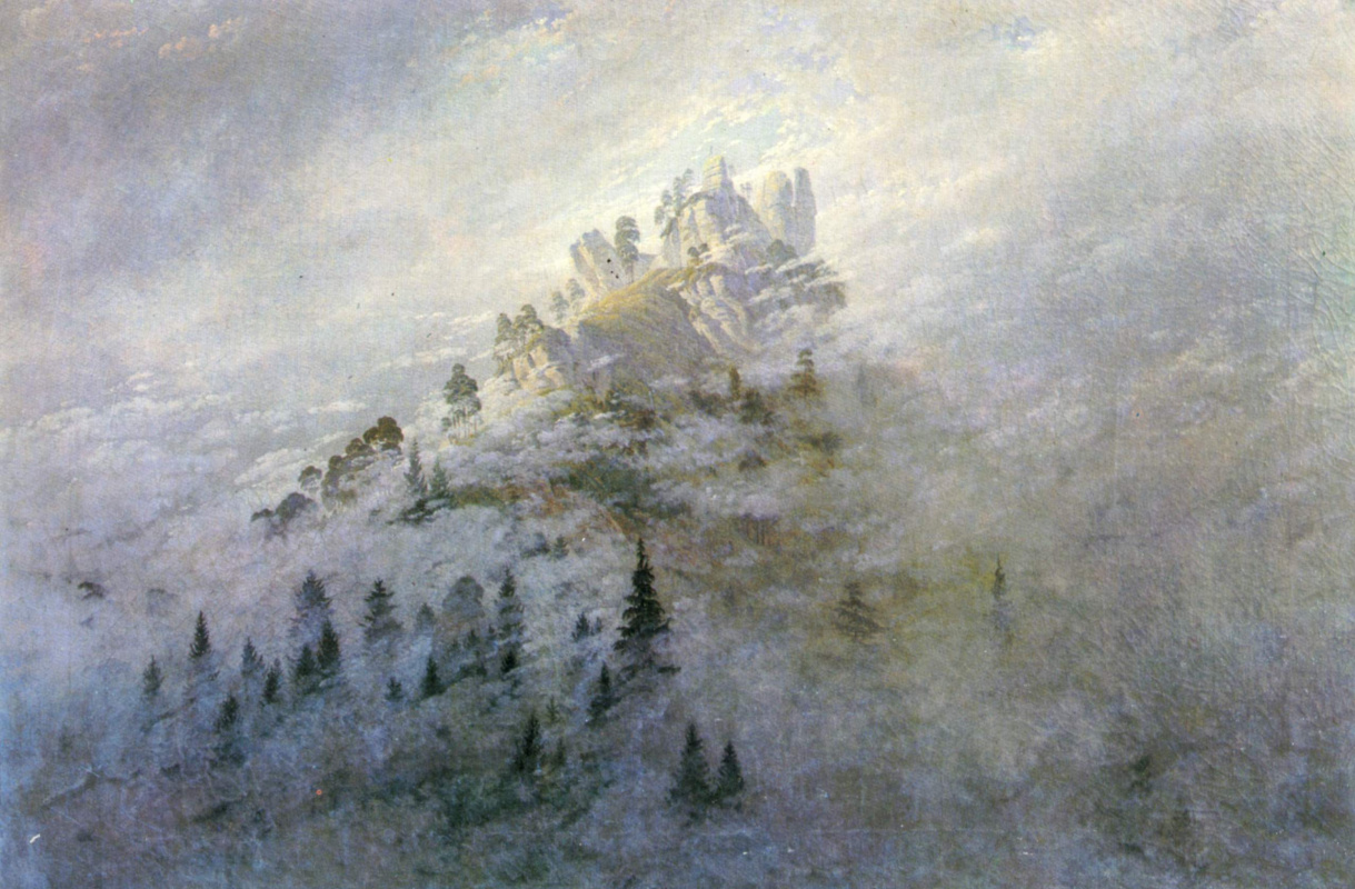 Caspar David Friedrich. Morning fog in the mountains