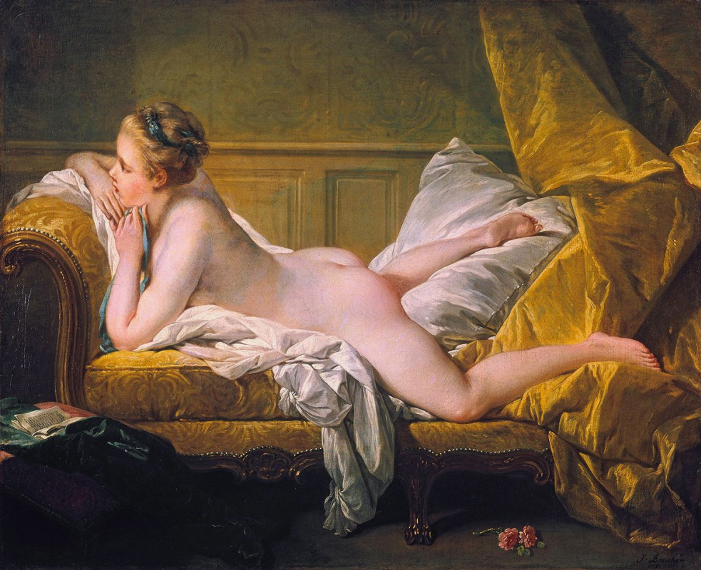 Francois Boucher. Chica de descanso (Rubia Odalisca)