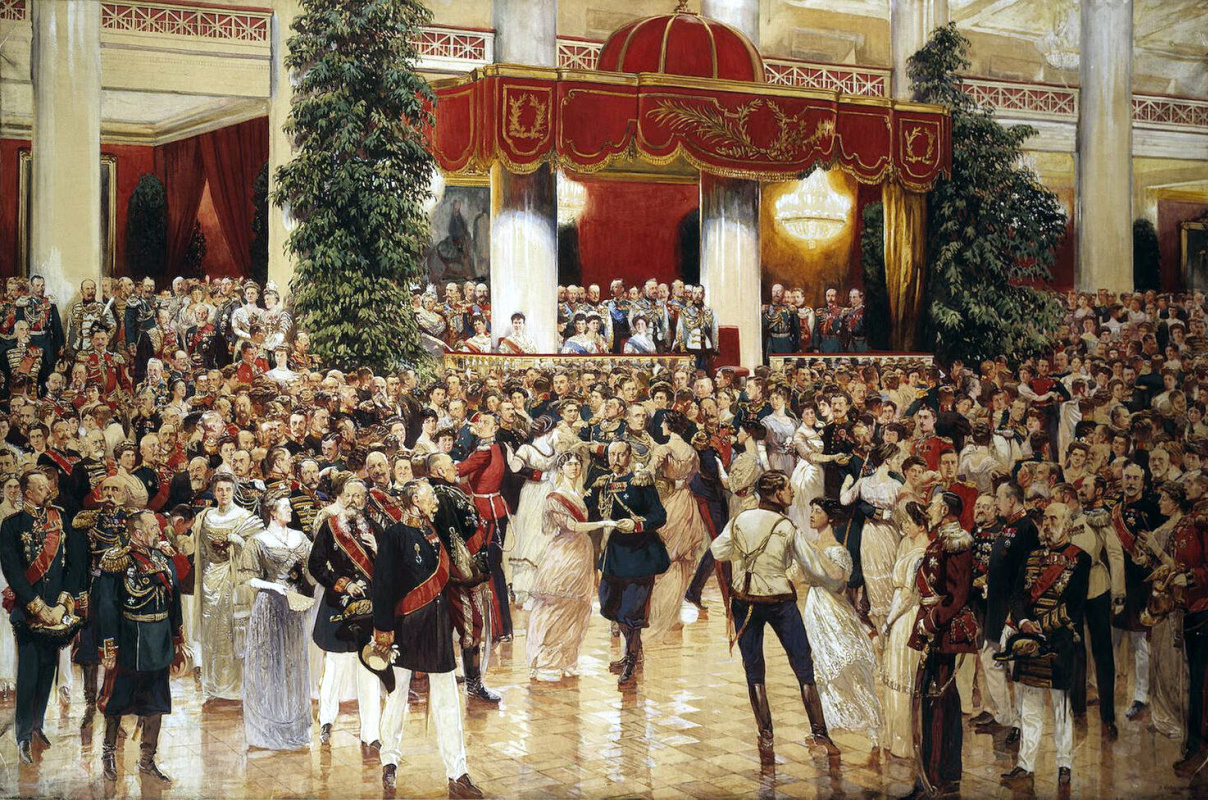 Dmitry Nikolayevich Kardovsky. Ball in the St. Petersburg Nobility February 23, 1913