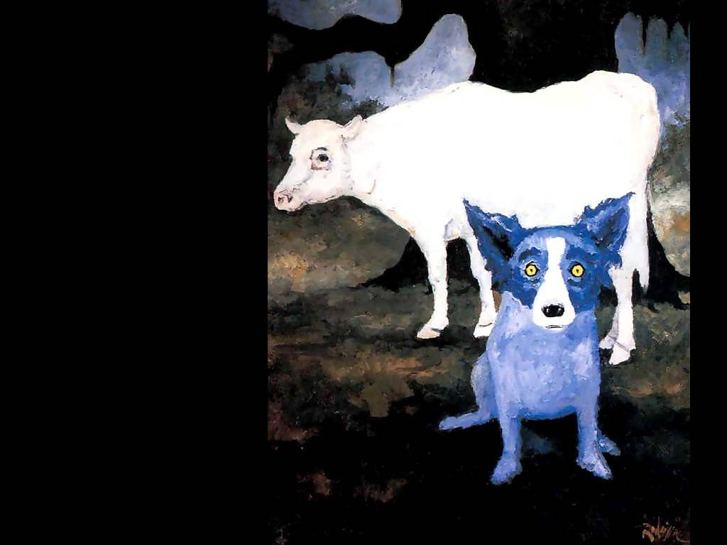 George Rodrigue. Blue собака012