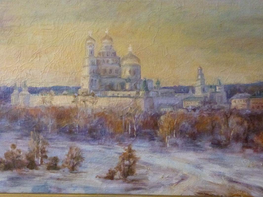 Nadezhda Georgievna Shatskaya. Monastery at sunset