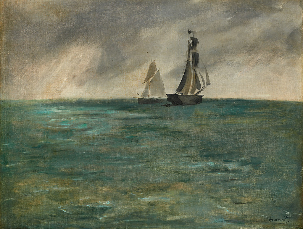 Edouard Manet. 暴风雨天气的海