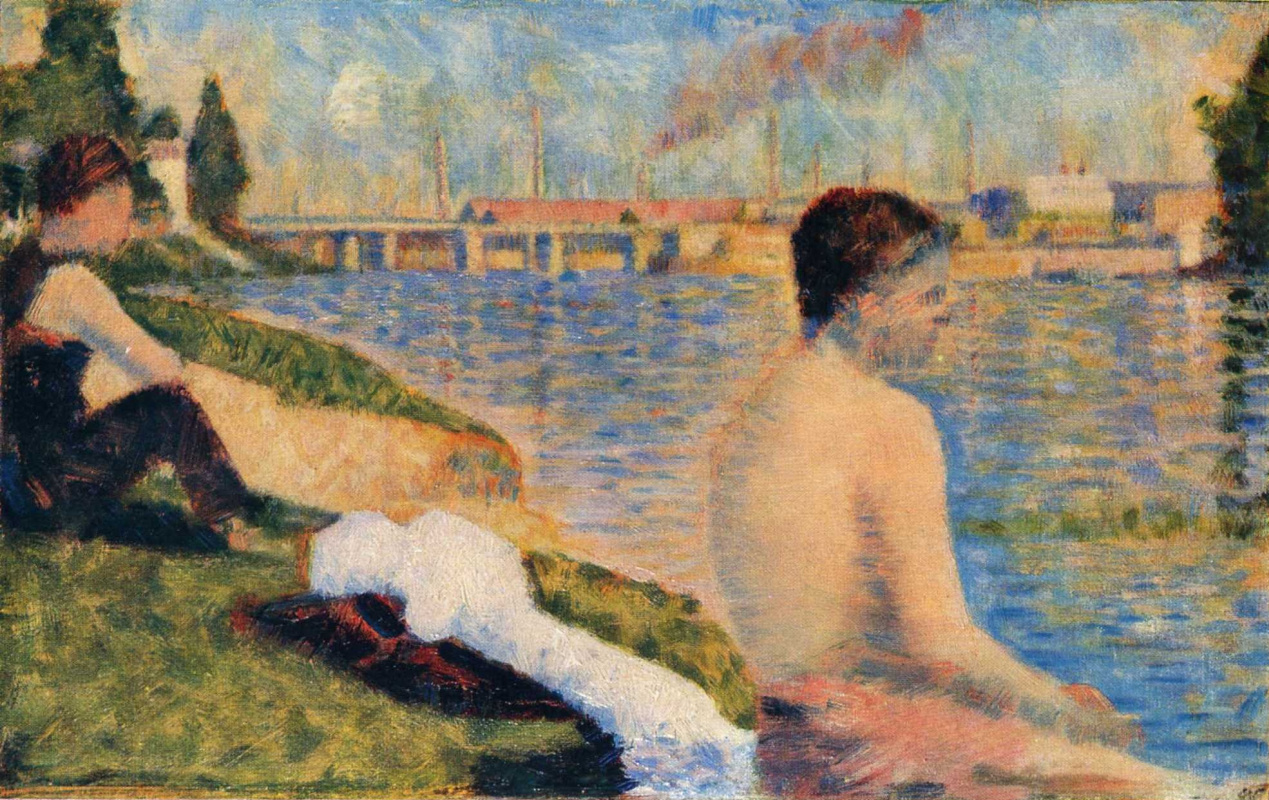 Georges Seurat. Seated bather