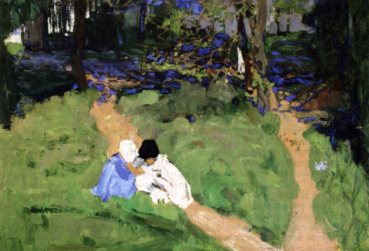 Boris Izrailevich Anisfeld. Dans le jardin 1908-1910