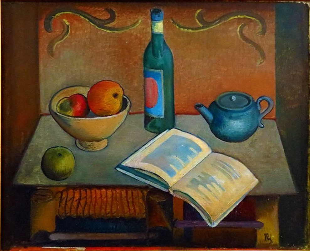 Roman Julianowicz Rural. Still life with a book