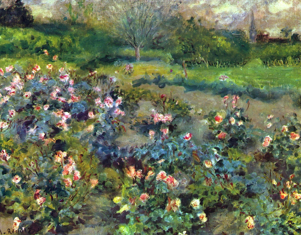 Pierre-Auguste Renoir. Rose garden