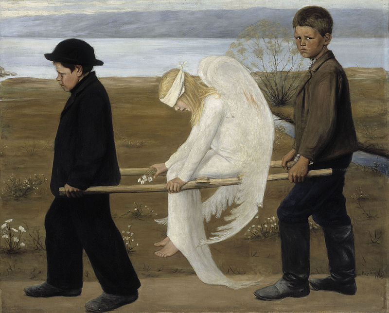 Hugo Simberg. Ángel herido