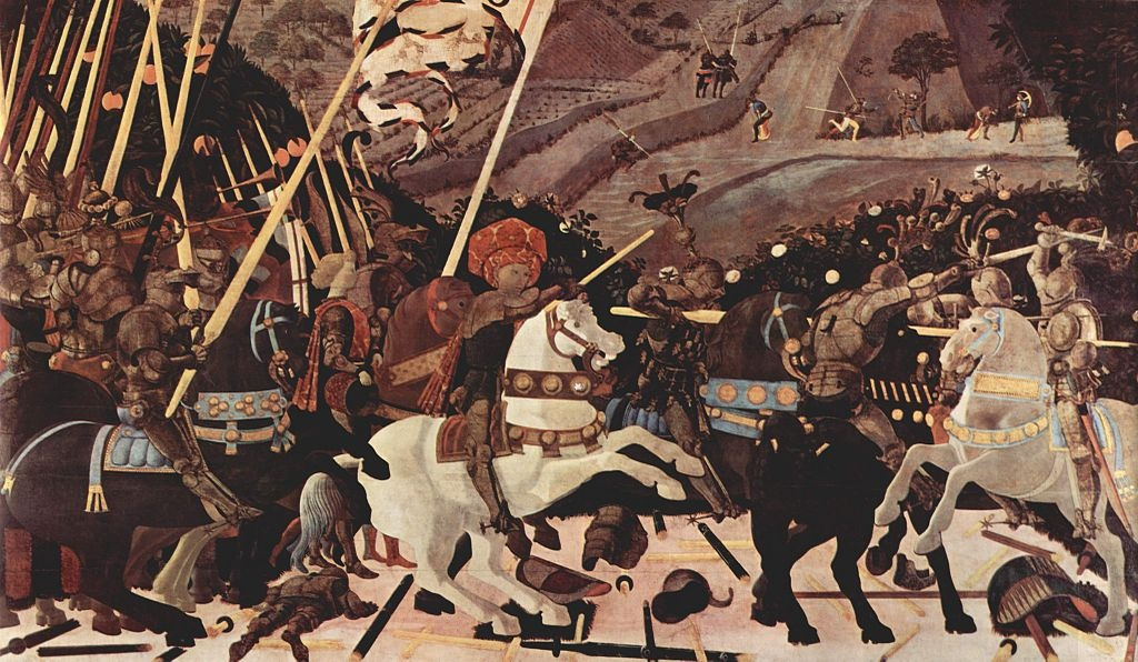 Paolo Uccello. The battle of San Romano. Attack of Niccolo da Tolentino