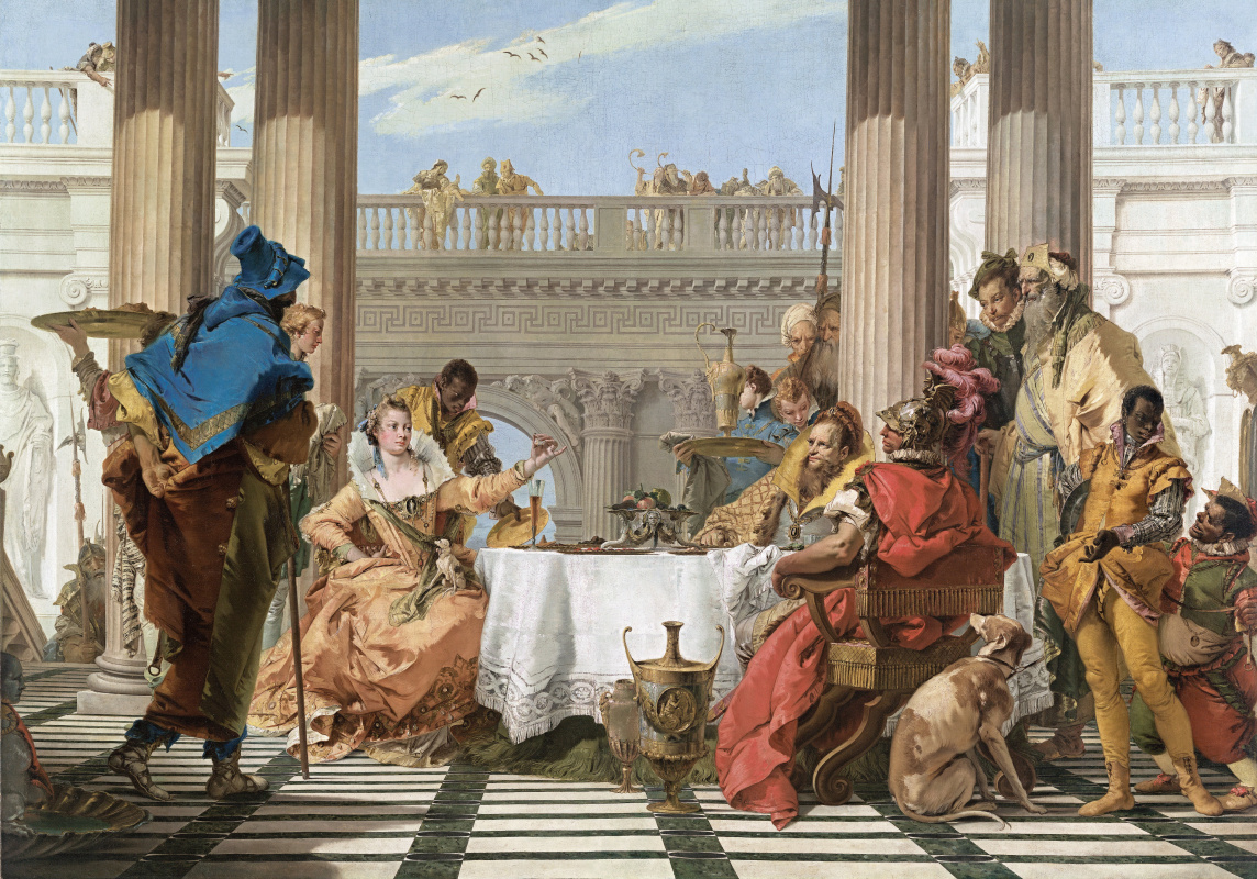 Giovanni Battista Tiepolo. Cleopatra's Feast