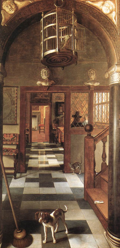 Samuel van Hogstraaten. Interior. View of the corridor