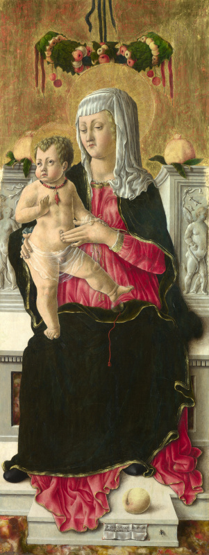 Джорджио Скьявоне. Дева Мария с младенцем на троне