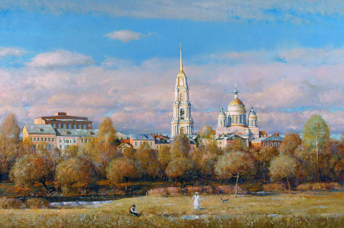 Alexander Shevelyov. Spring. Canvas, oil. 52.3 x 80.5 centimeters 2005
