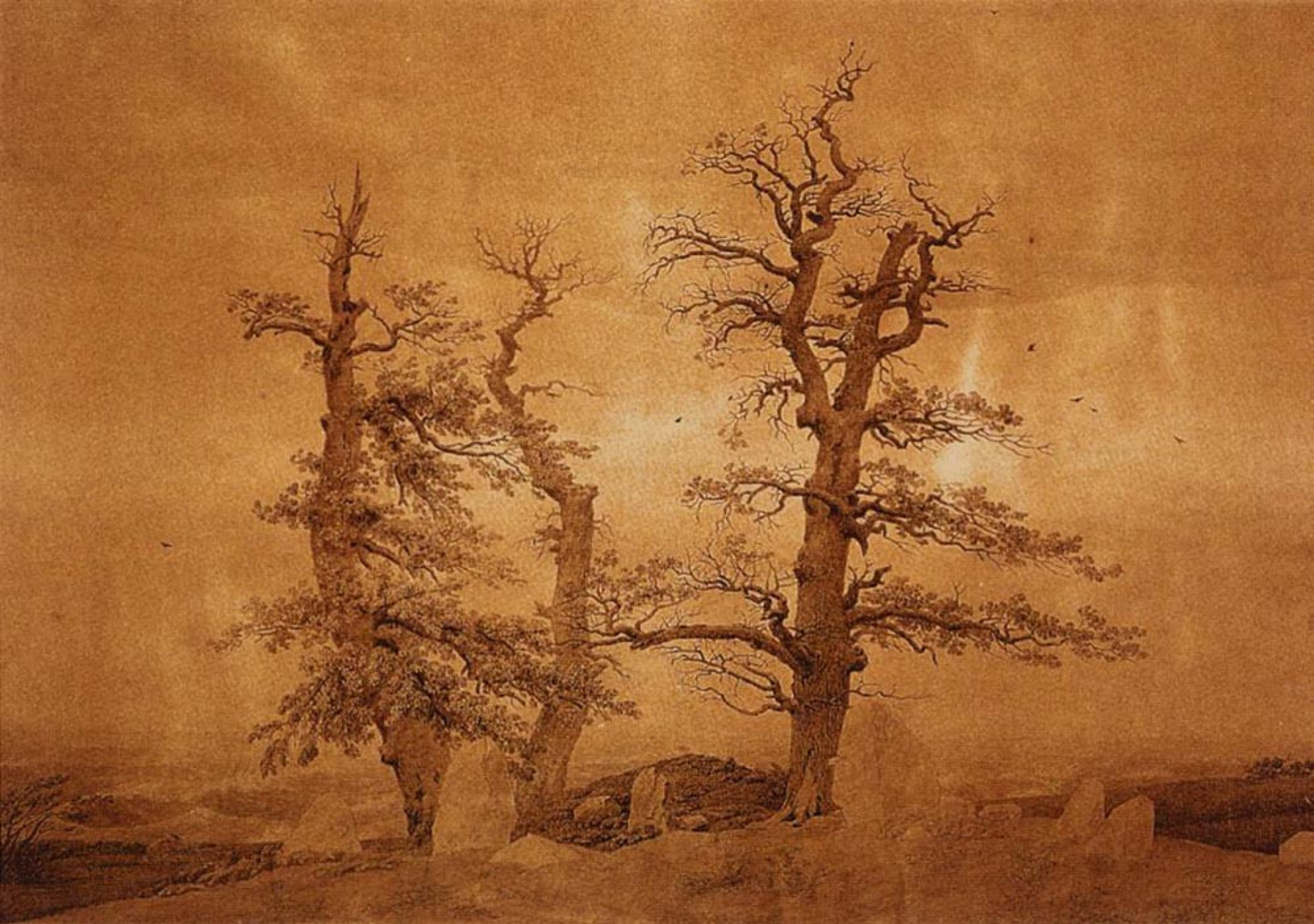 Trees, 1807, 95×65 cm by Caspar David Friedrich: History, Analysis